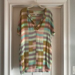Mara Hoffman colorblock Shift Dress- size XS